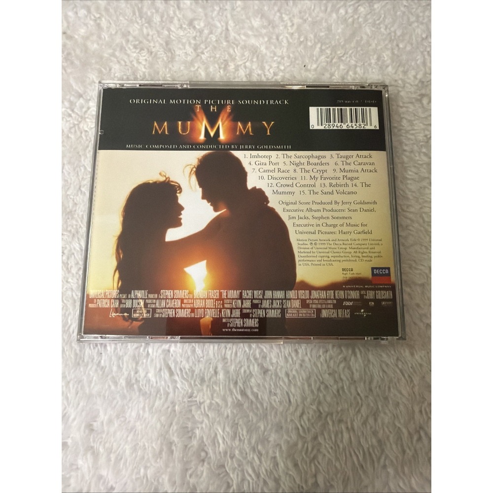 The Mummy Original Motion Picture Soundtrack CD Audio Jerry Goldsmith 1999 Vtg - Picture 2 of 10
